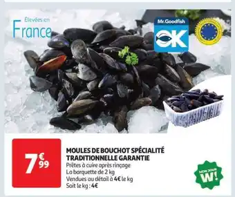 Auchan Moules De Bouchot Spécialité Traditionnelle Garantie offre