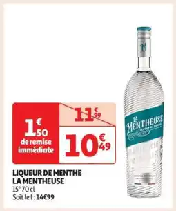 Auchan LIQUEUR DE MENTHE LA MENTHEUSE offre