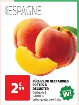 Auchan Pêches Ou Nectarines Prêtes À Déguster offre