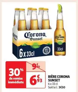 Auchan Bière Corona Sunset offre