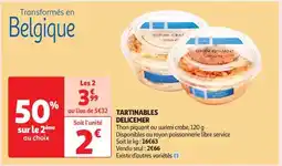 Auchan TARTINABLES DELICEMER offre