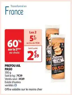Auchan Prefou Ail Paso offre