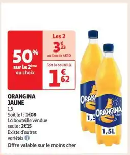 Auchan Orangina Jaune offre