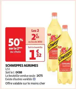 Auchan Schweppes Agrumes offre