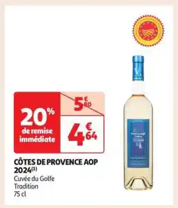 Auchan Côtes De Provence Aop 2024 offre