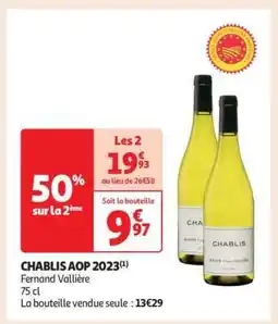 Auchan Chablis Aop 2023 offre