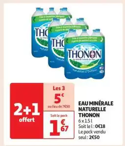 Auchan Eau Minérale Naturelle Thonon offre
