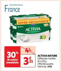 Auchan Activia Nature offre