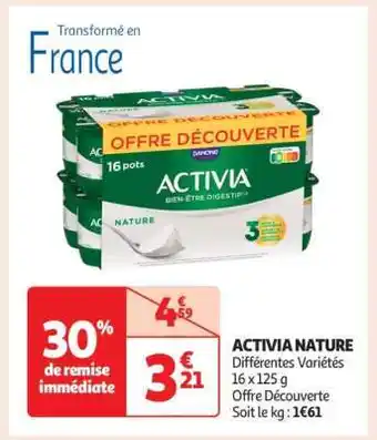 Auchan Activia Nature offre