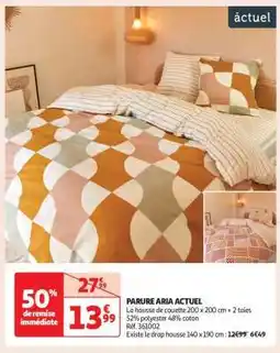 Auchan PARURE ARIA ACTUEL offre