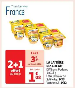 Auchan LA LAITIÈRE Riz au lait offre