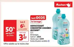 Auchan Adoucissant Concentré Caraïbes Auchan offre