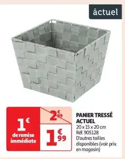 Auchan Panier Tressé Actuel offre