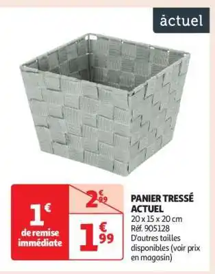 Auchan Panier Tressé Actuel offre