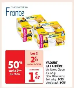 Auchan Yaourt La Laitière offre