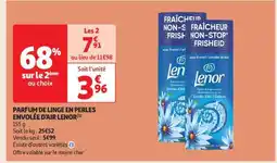 Auchan Parfum De Linge En Perles Envolée D'air Lenor offre