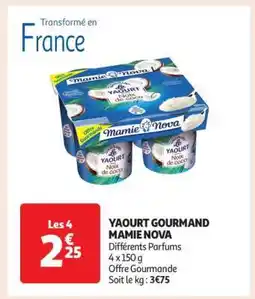 Auchan Yaourt Gourmand Mamie Nova offre