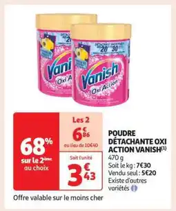 Auchan Poudre Détachante Oxi Action Vanish offre