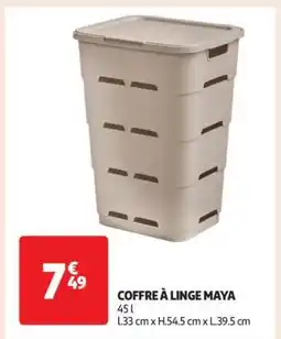 Auchan COFFRE À LINGE MAYA offre