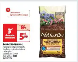 Auchan ÉCORCES DE PIN 40L offre