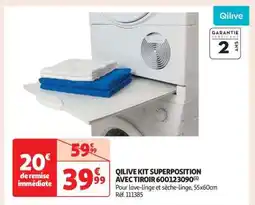 Auchan QILIVE KIT SUPERPOSITION AVEC TIROIR 600123090 offre
