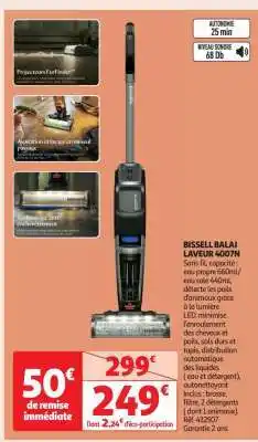 Auchan BISSELL BALAI LAVEUR 4007N offre