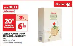 Auchan Lessive Poudre Savon De Marseille Auchan offre