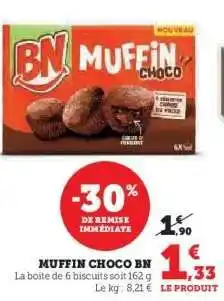 Hyper U MUFFIN CHOCO BN offre