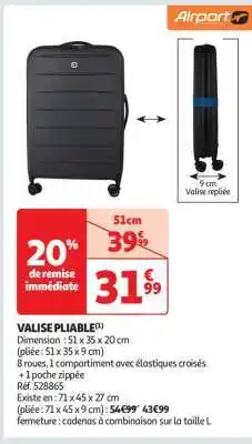 Auchan Valise Pliable offre
