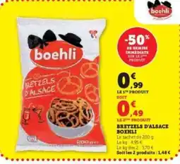 Hyper U Bretzels d'Alsace Boehli offre