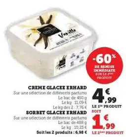 Hyper U CREME GLACEE ERHARD offre
