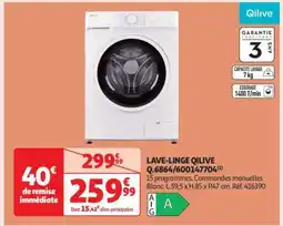 Auchan LAVE-LINGE QILIVE offre