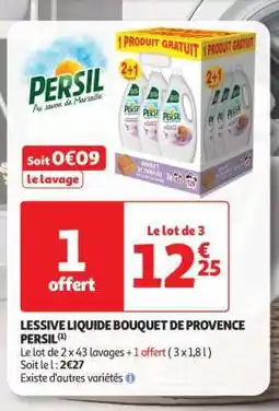 Auchan Lessive Liquide Bouquet De Provence Persil offre
