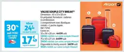 Auchan Valise Souple City Break offre