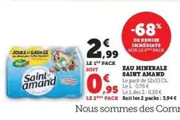 Hyper U Eau Minérale Saint Amand offre
