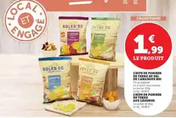 Hyper U CHIPS DE POMMES DE TERRE AU SEL DE CAMARGUE BIO offre