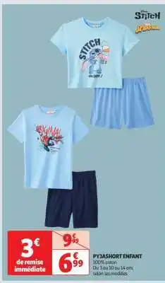 Auchan Pyjashort Enfant offre