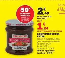 Hyper U CONFITURE EXTRA BEYER offre