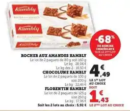 Hyper U Rocher aux Amandes 'Kambly' offre