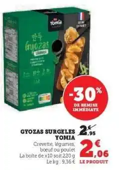 Hyper U Gyozas Surgelés Yomia offre
