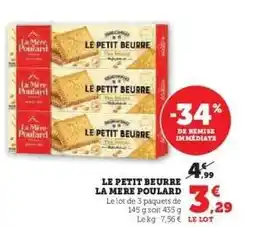 Hyper U LE PETIT BEURRE LA MERE POULARD offre