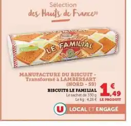 Hyper U BISCUITS LE FAMILIAL offre