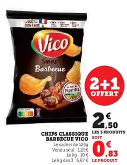 Super U VICO Chips classique barbecue offre