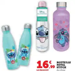 Hyper U Bouteille metal stitch offre
