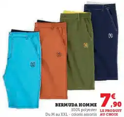 Hyper U Bermuda homme offre