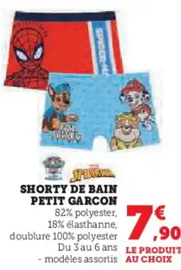 Hyper U Shorty de bain petit garcon offre