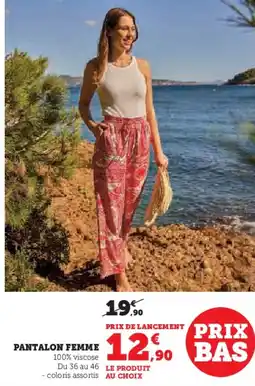 Hyper U Pantalon femme offre