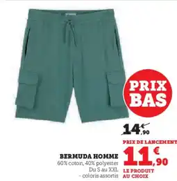 Hyper U Bermuda homme offre
