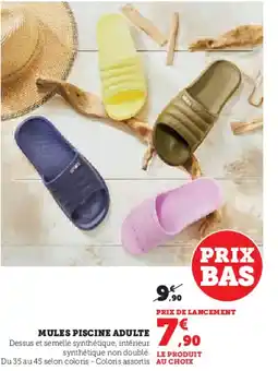 Hyper U Mules piscine adulte offre