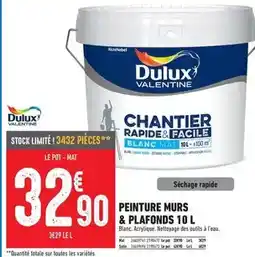 Brico Cash Dulux - peinture murs & plafonds offre